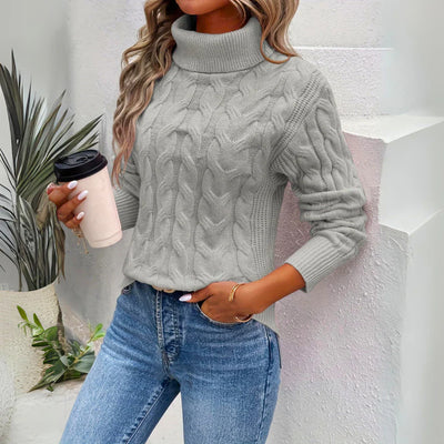 Giulia™ | Warmer gestrickter Damenrollkragenpullover
