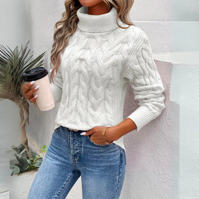 Giulia™ | Warmer gestrickter Damenrollkragenpullover
