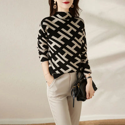 Ava™ - Eleganter, geometrischer, bequemer Pullover