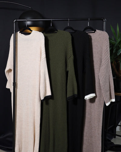 Strickkleid Zeytin in Taupe