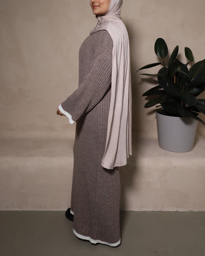 Strickkleid Zeytin in Taupe