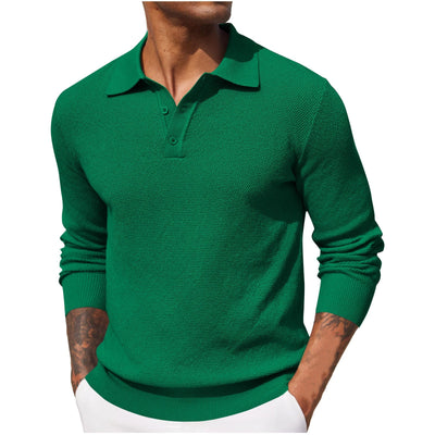 Gerard | Luxuriöses Langarm-Poloshirt
