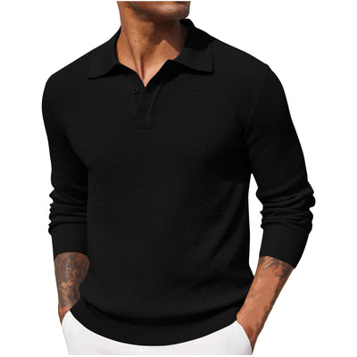 Gerard | Luxuriöses Langarm-Poloshirt