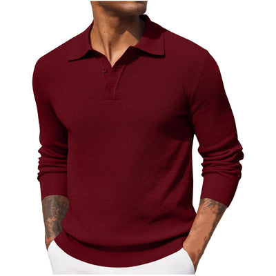 Gerard | Luxuriöses Langarm-Poloshirt