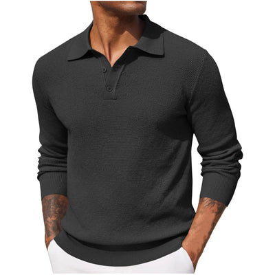 Gerard | Luxuriöses Langarm-Poloshirt