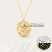 Beliebte Erinnerungen Kartenkette [750er Gold Vermeil]