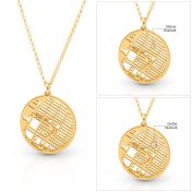 Beliebte Erinnerungen Kartenkette [750er Gold Vermeil]