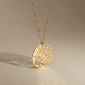 Beliebte Erinnerungen Kartenkette [750er Gold Vermeil]