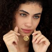 Beliebte Erinnerungen Kartenkette [750er Gold Vermeil]
