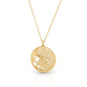 Beliebte Erinnerungen Kartenkette [750er Gold Vermeil]