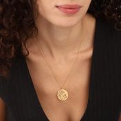 Beliebte Erinnerungen Kartenkette [750er Gold Vermeil]