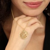 Beliebte Erinnerungen Kartenkette [750er Gold Vermeil]