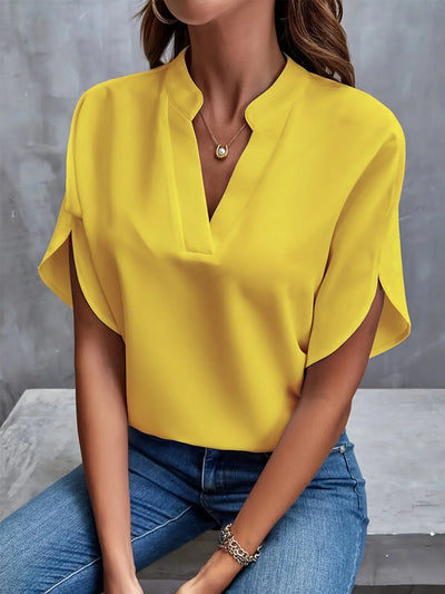 Lia｜Bluse mit Schlitzärmeln